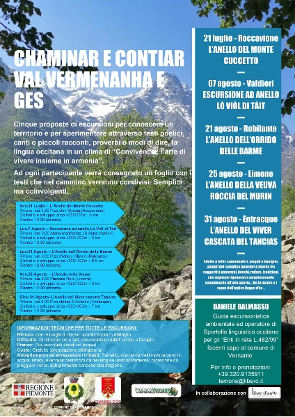 “Chaminar e contiar” ciclo di nove escursioni nelle valli Vermenagna e Gesso